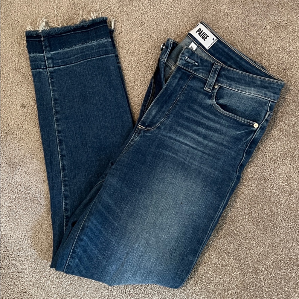 PAIGE denim jeans | 28 | with cool distressed hem